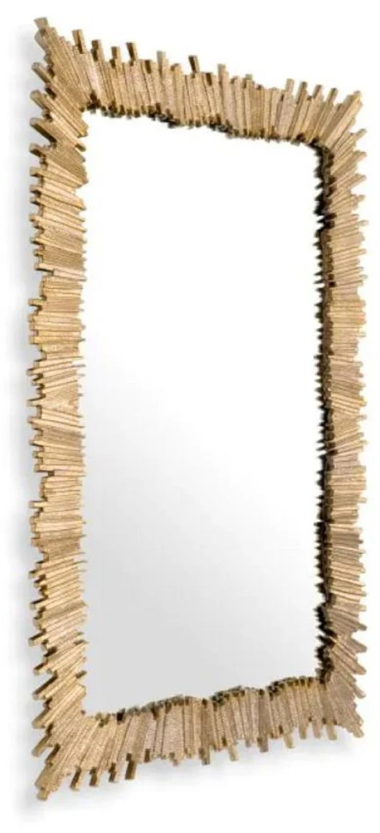 Luxury aluminum mirror gold H. 140 cm