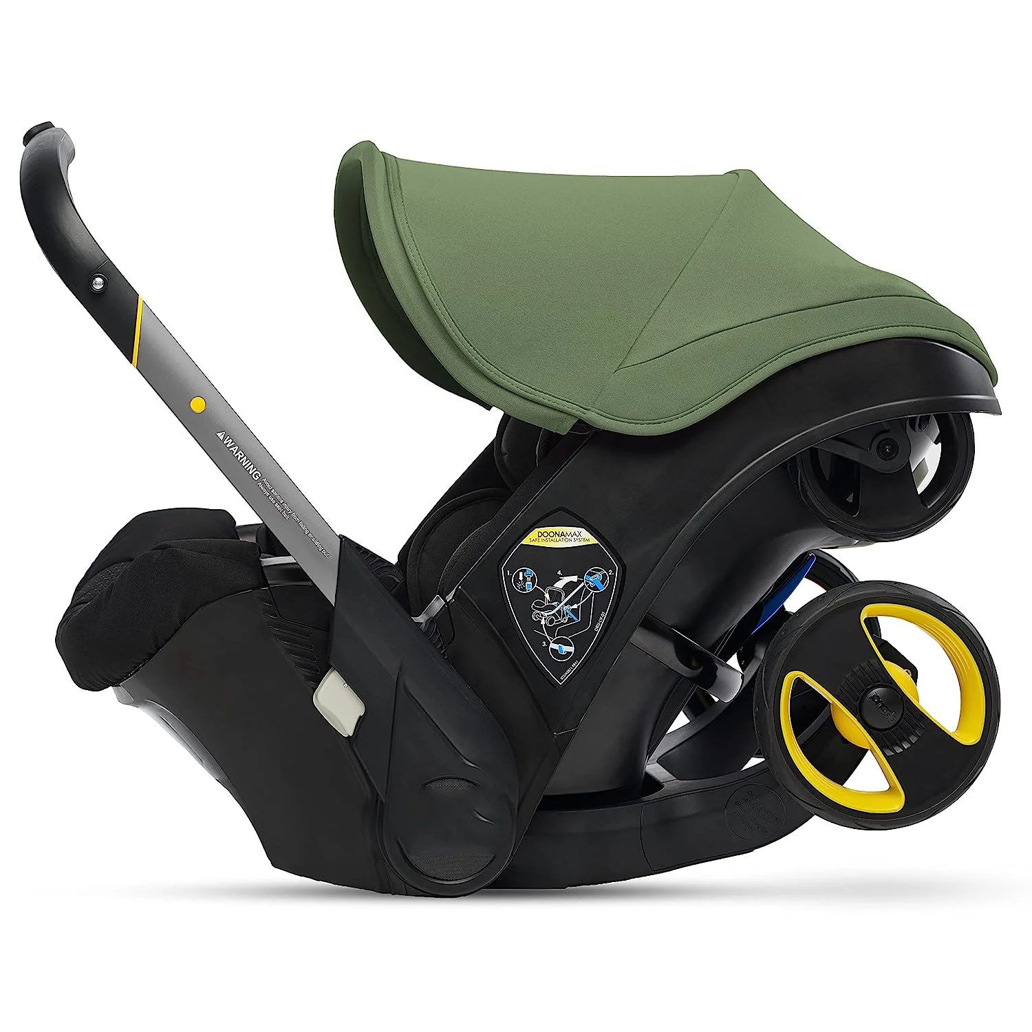 Kindersitz und Verriegelungsbasis – nach hinten gerichtet, Autositz zum Kinderwagen in Sekundenschnelle – US-Version, Nitro Black