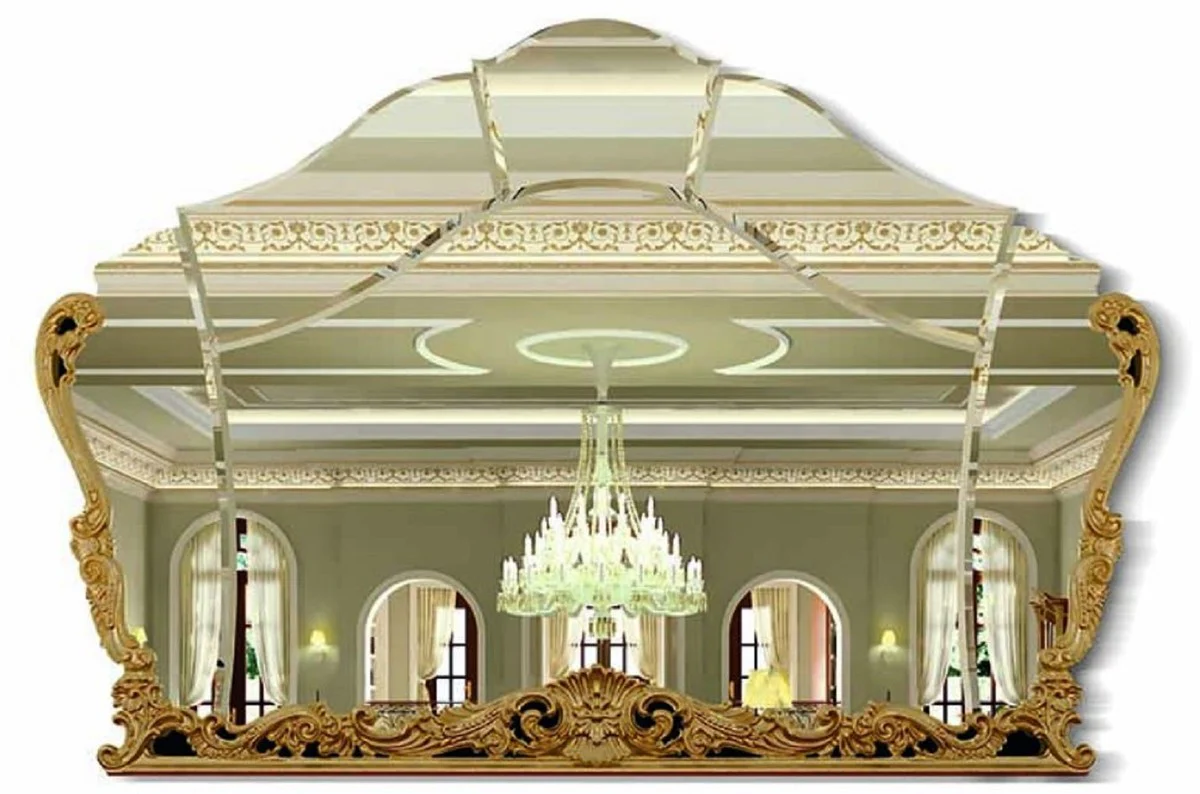 Luxury Baroque Mirror Gold 209 cm - Baroque Style Wall Mirror - Made in Italy