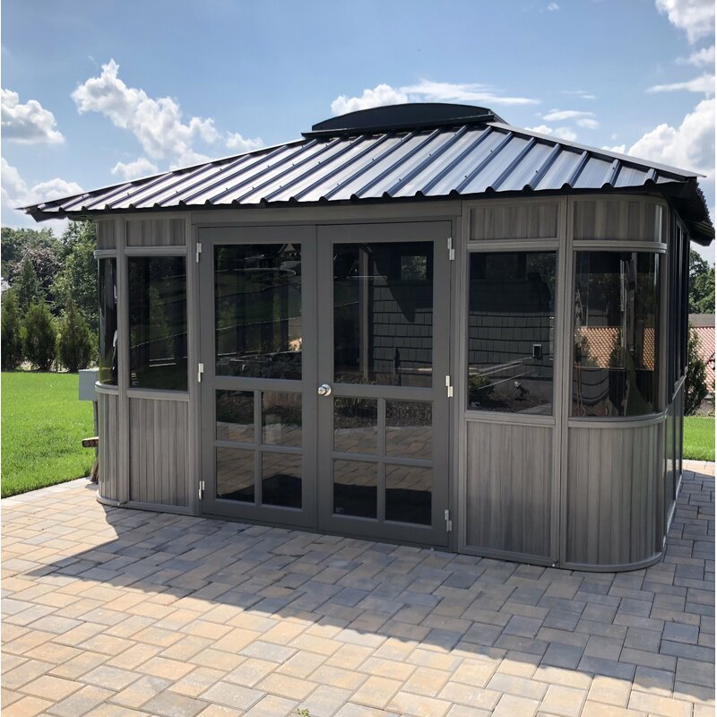 Colorado 13.5 Ft. W x 11.5 Ft. D Aluminium Patio Gazebo Gazebo