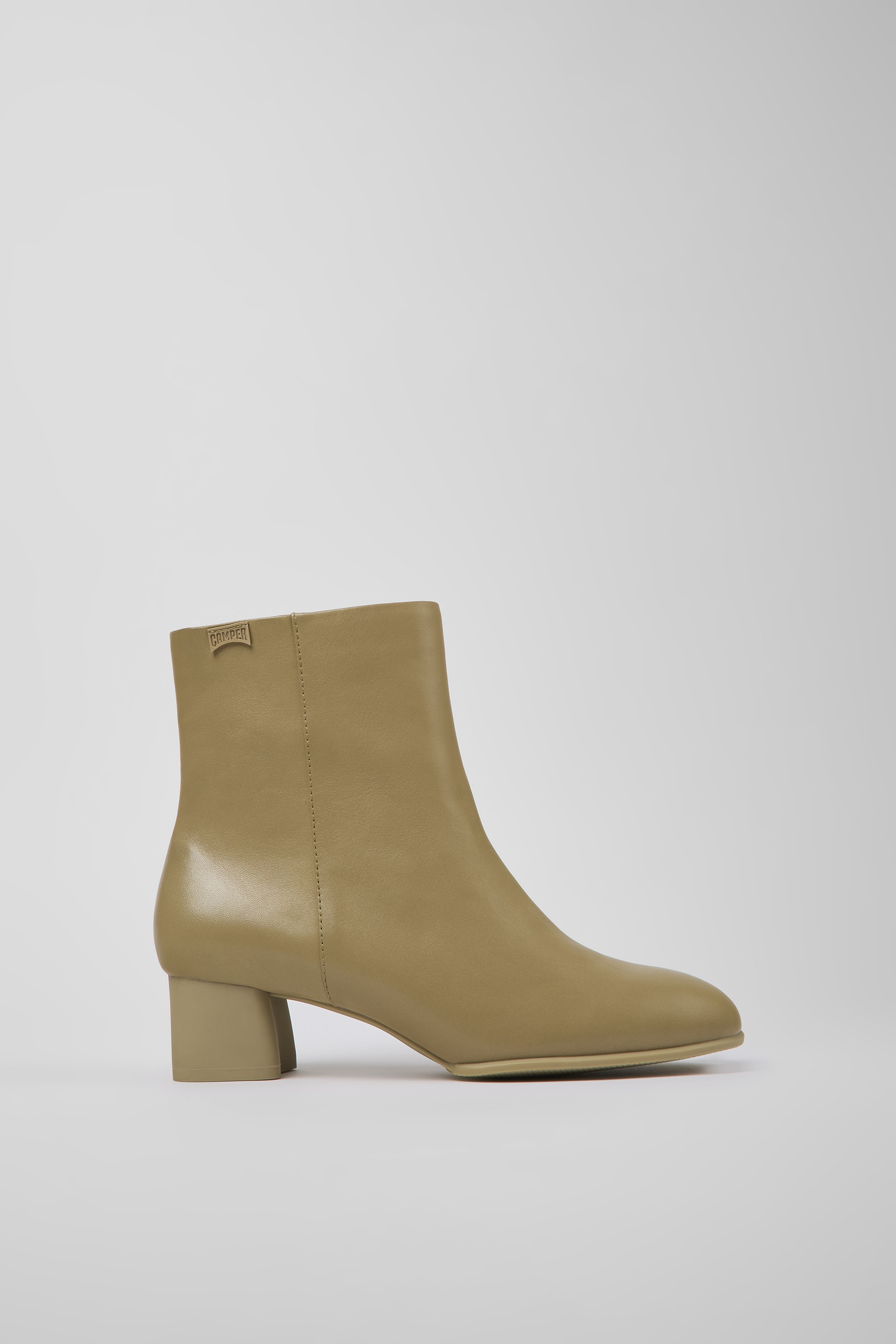 Katie - Beige Leder Stiefeletten für Damen