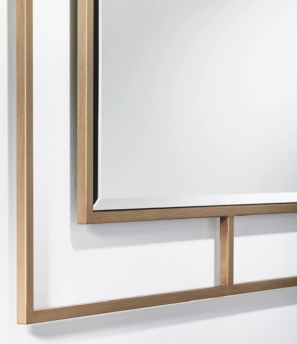 Luxury wall mirror bronze color 90 x 2 x H. 90 cm - living room mirror - bedroom mirror - cloakroom mirror - luxury furniture