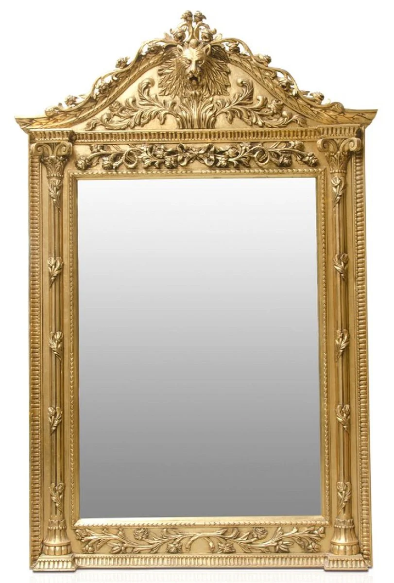 Luxury baroque standing mirror gold - handmade solid wood mirror in baroque style - baroque furniture - noble and magnificent