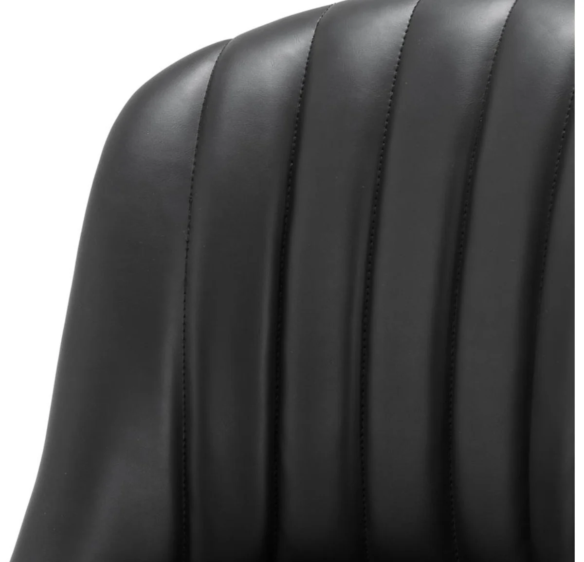 Bar chair black 49.5 x 61 x H. 115 cm - luxury bar stool with backrest