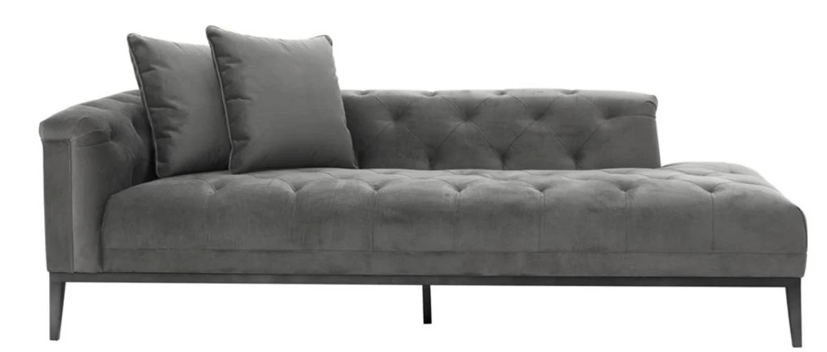 Luxury sofa dark gray left side 220 x 96 x H. 66 cm - Hotel Furniture