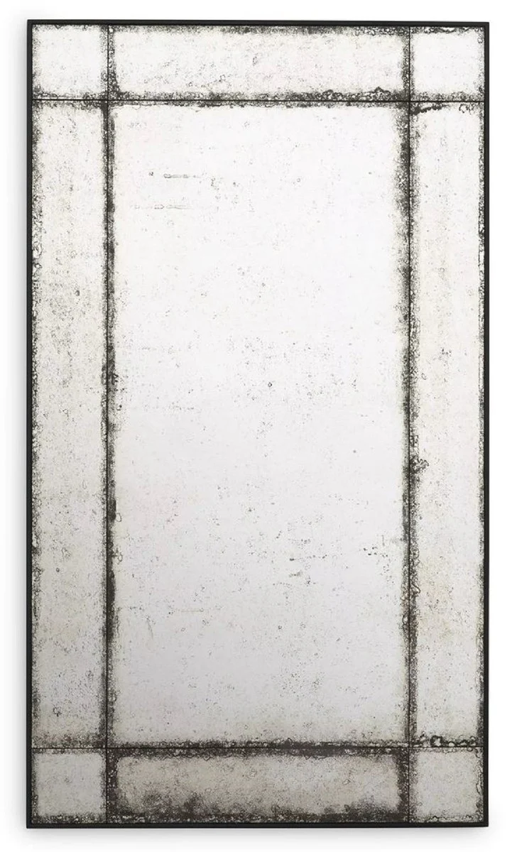 Luxury wall mirror 80 x 3 x H. 140 cm - Rectangular mirror with mahogany frame and antique mirror glass - Living room mirror - Bedroom mirror - Cloakroom mirror - Luxury furniture