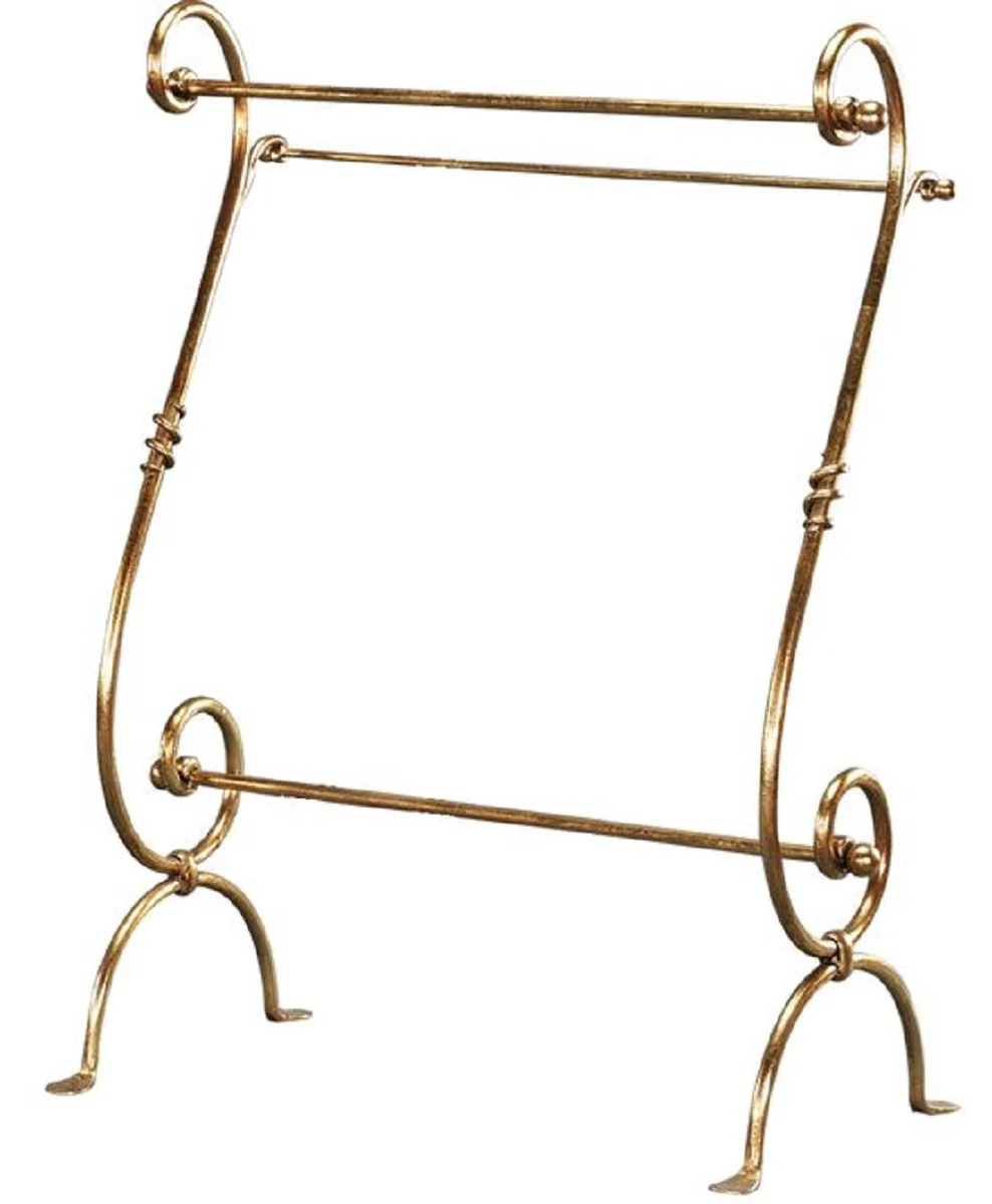 Luxury Art Nouveau towel holder gold 75 x 40 x H. 100 cm - Baroque & Art Nouveau bathroom accessories