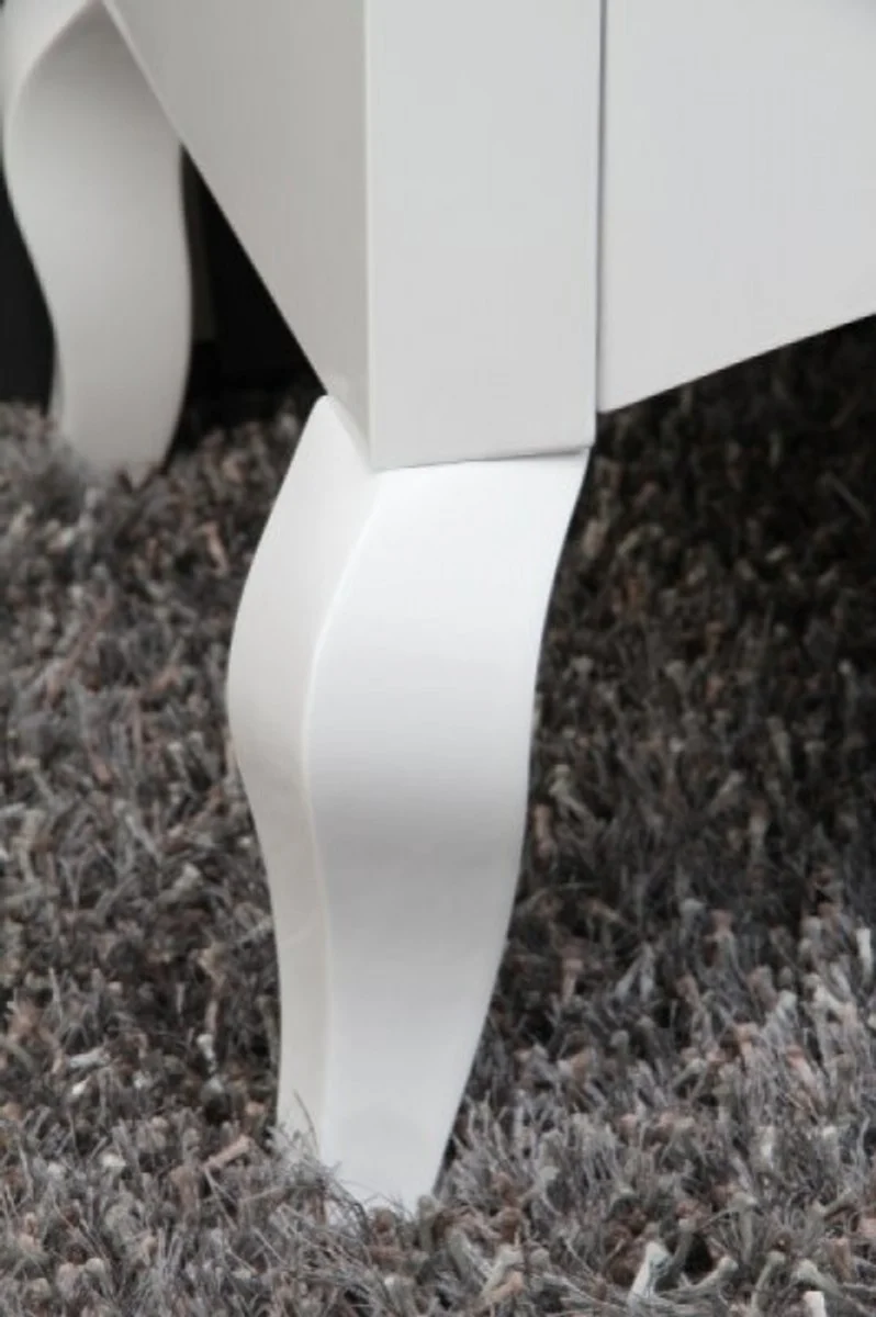 Baroque chest of drawers white high gloss - modern baroque furniture sideboard