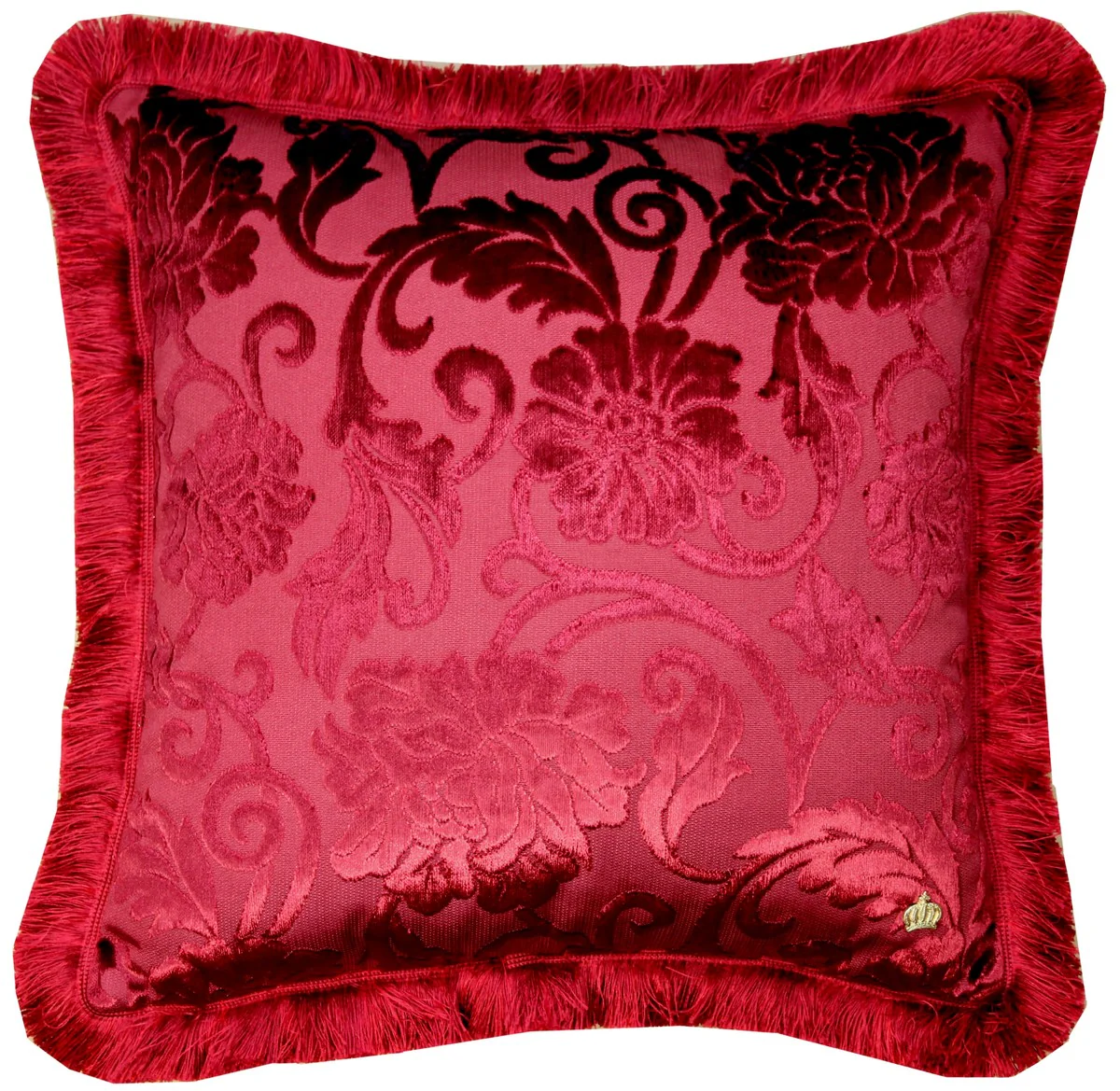 Luxury cushion Pompöös by Harald Glööckler Elegance Collection Baroque pattern Bordeaux red 50 x 50 cm - luxury cushion