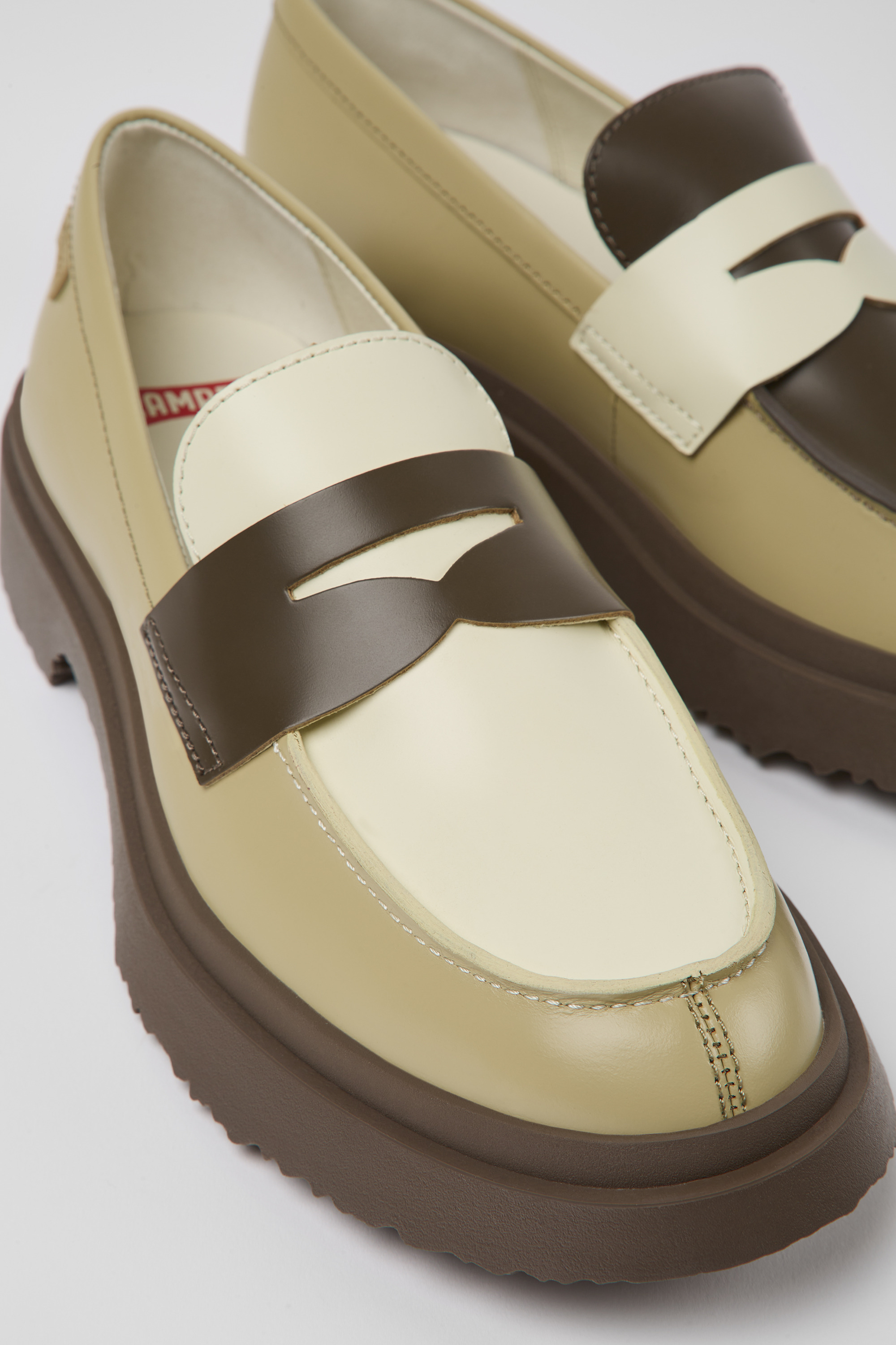 Twins - Mehrfarbige Leder-Loafer für Frauen