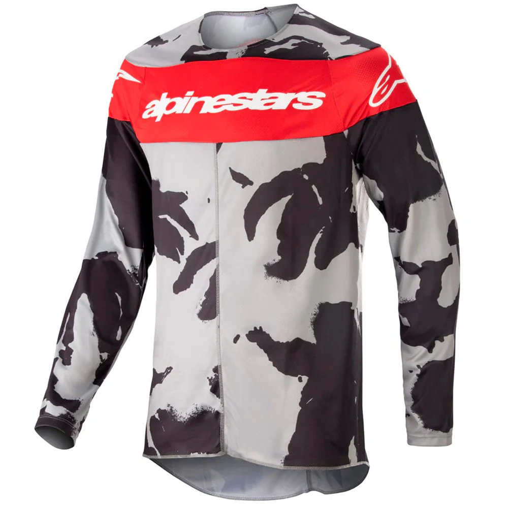 CAMISETA INFANTIL ALPINESTARS YOUTH RACER TACTICAL 23 GRIS / ROJO