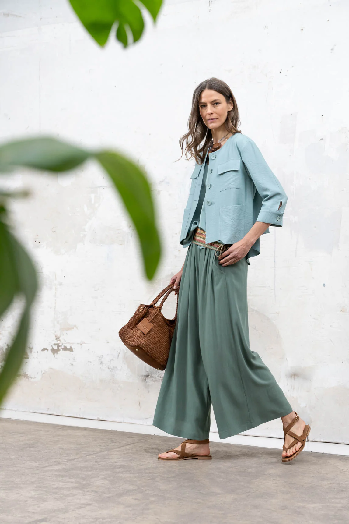 Rivera-Spain Türkisfarbenes Bordeaux-Top