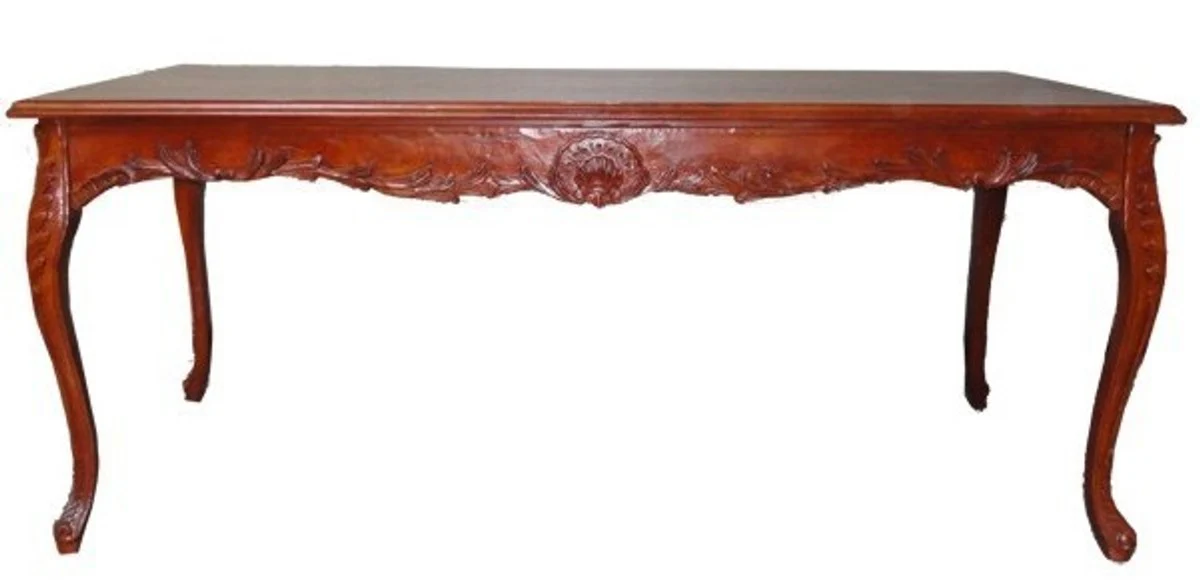 Baroque dining table brown (mahogany color) 200 cm - Baroque table antique style furniture