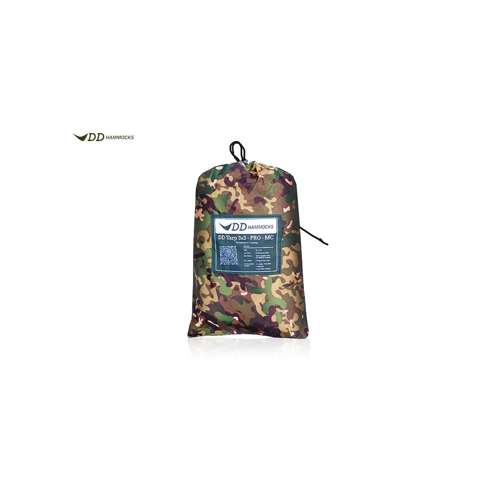 DD Hängematten Tarp 3x3 PRO CAMU - Toldo Bushcraft