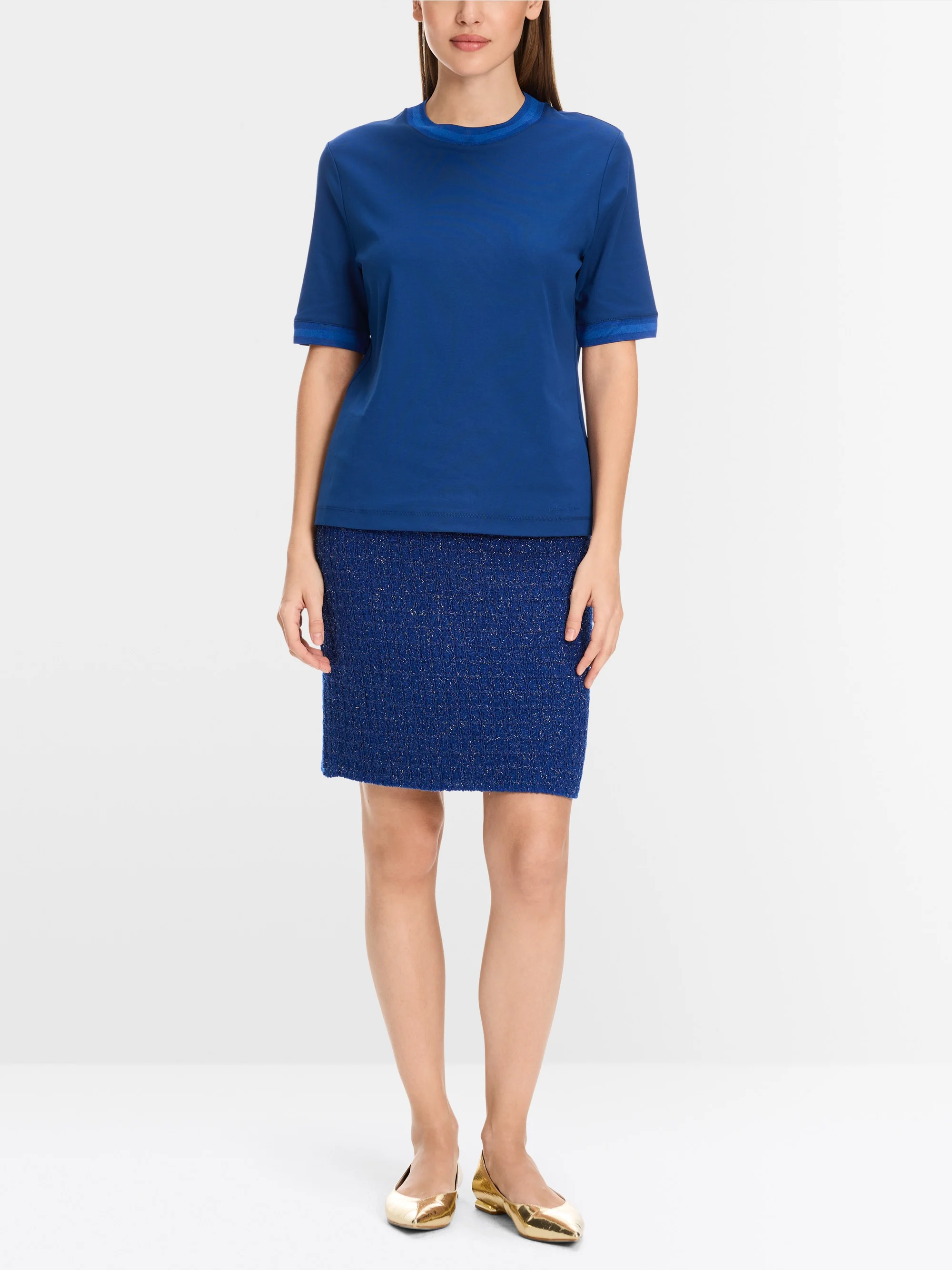 Marc-Cain T-Shirt aus festem Baumwolljersey