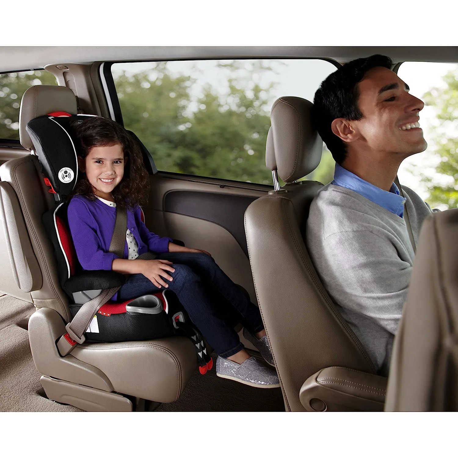 Affix-Sitzerhöhung mit hoher Rückenlehne und Verriegelungssystem, Atomic