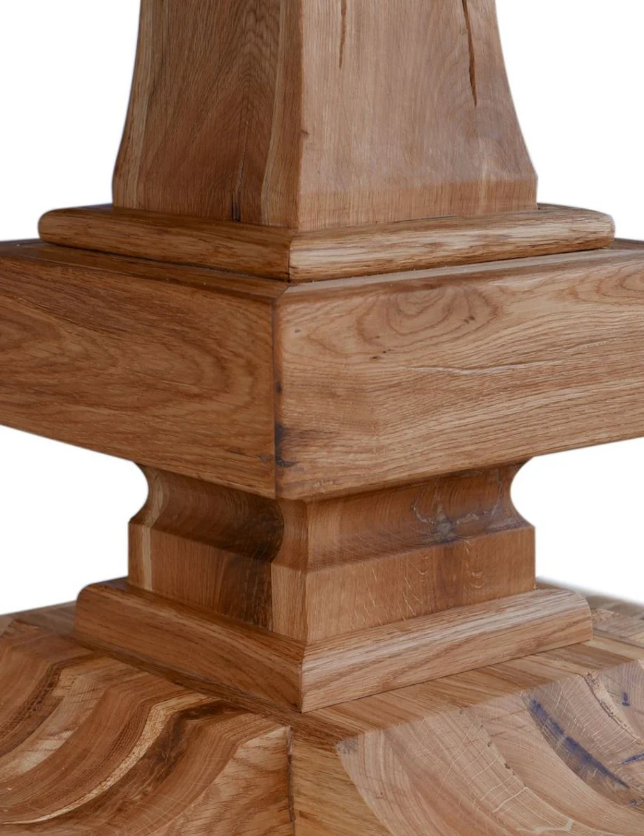 Solid Wood Kitchen Table - Various Sizes & Colors - Round Luxury Oak Wood Dining Table - Rustic Dining Room Furniture