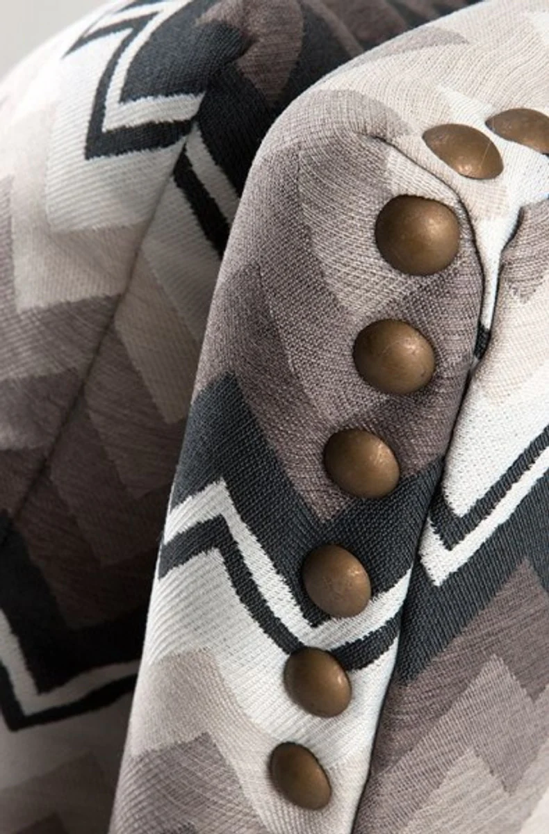 Luxury lounge chair zigzag brown - hotel furniture