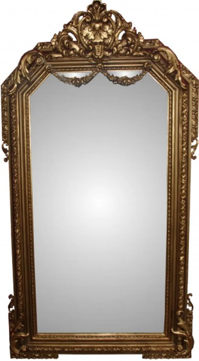 Baroque luxury mirror gold W 99 cm, H 174 cm - noble & magnificent