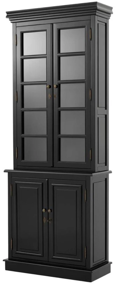 Luxury living room cabinet black 90 x 38 x H. 230 cm - Limited Edition