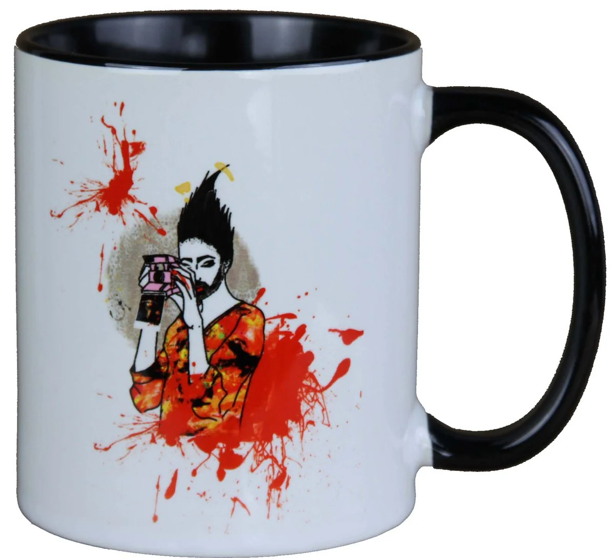 Harald Glööckler Pompöös Mug Photograph Red - designed by Harald Glööckler