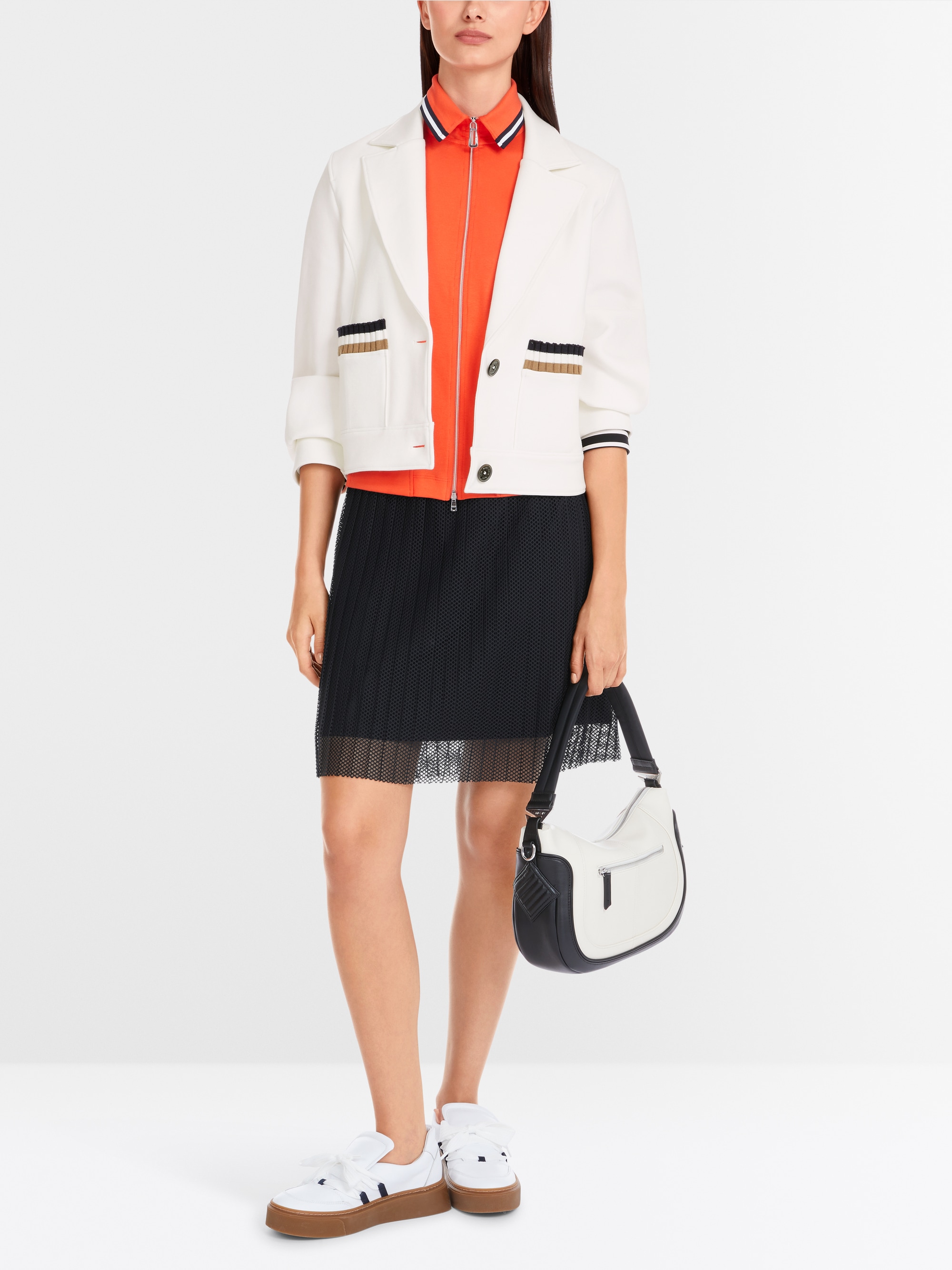Marc-Cain Jersey-Blazer im Bomber-Stil