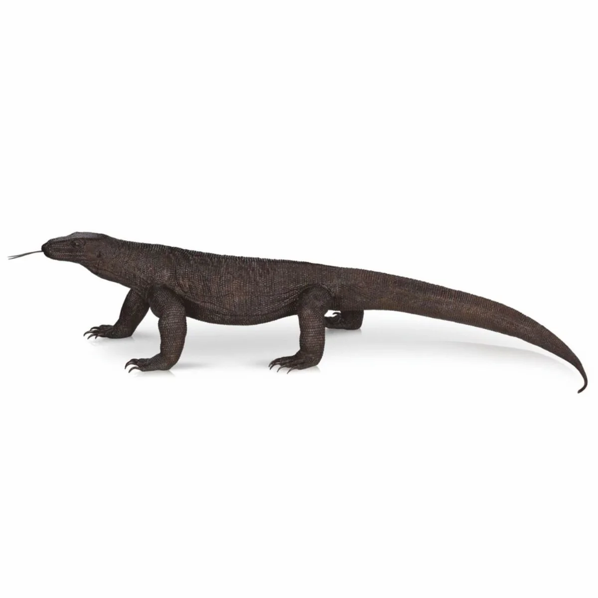 XXL Garten Deko Bronze Skulptur Komodowaran 280 cm - Lebensgroße Bronze Figur