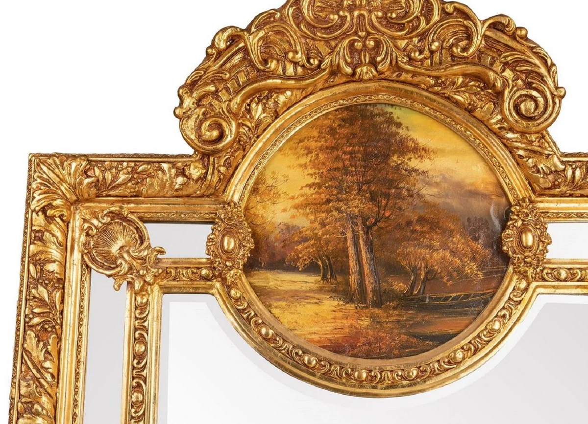 Baroque mirror gold - handmade wall mirror in baroque style - antique style wardrobe mirror - magnificent living room mirror - baroque furniture