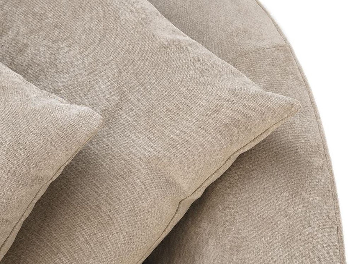 Luxury Hotel Sofa Greige 255 x 91 x H. 72 cm - Designer Collection