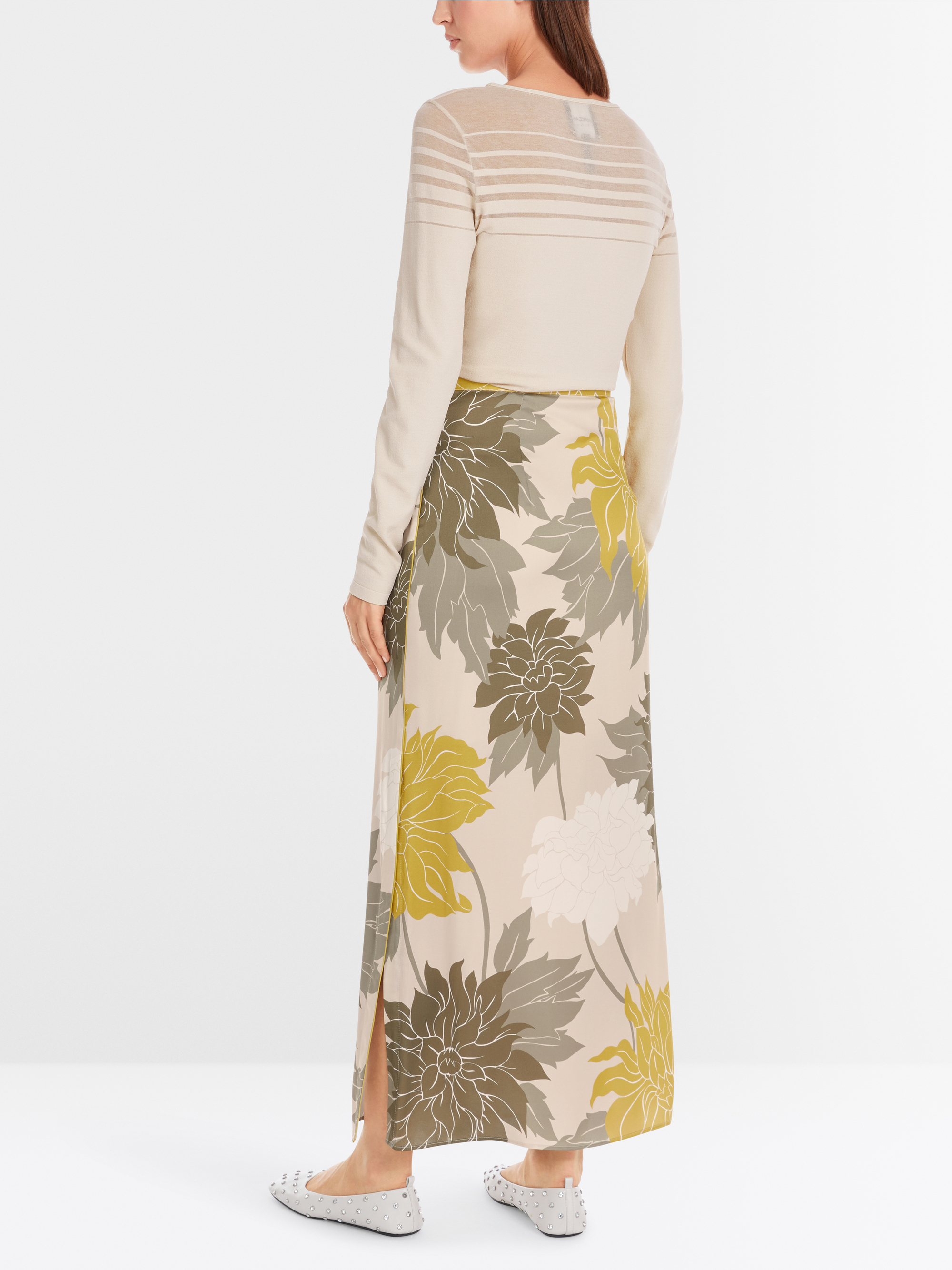 Marc-Cain Elegant glänzender Seidenrock