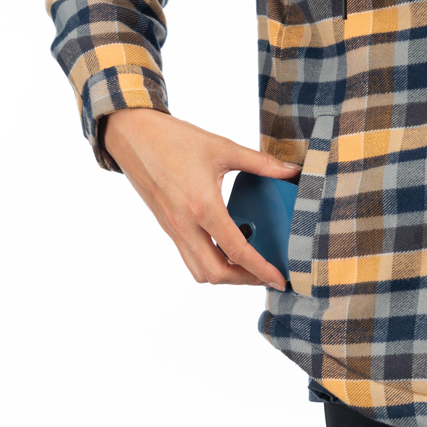 Big Sky Fleece Lineed Flannel Hoodie