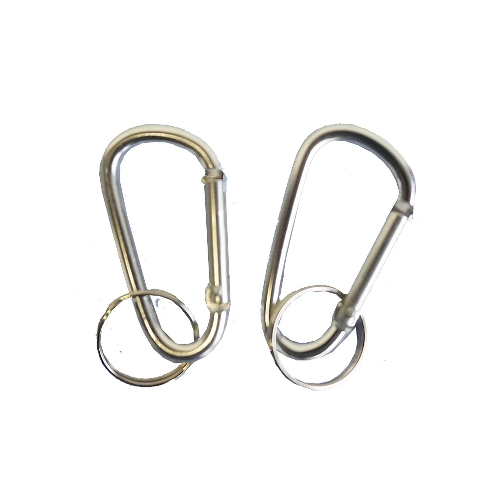 Pack 2 MOSQUETONES 6 CM – aluminio