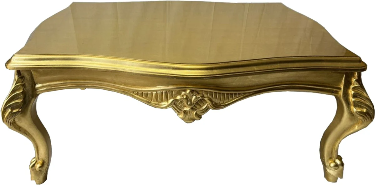 Luxury Baroque coffee table gold 120 cm - Baroque style living room furniture