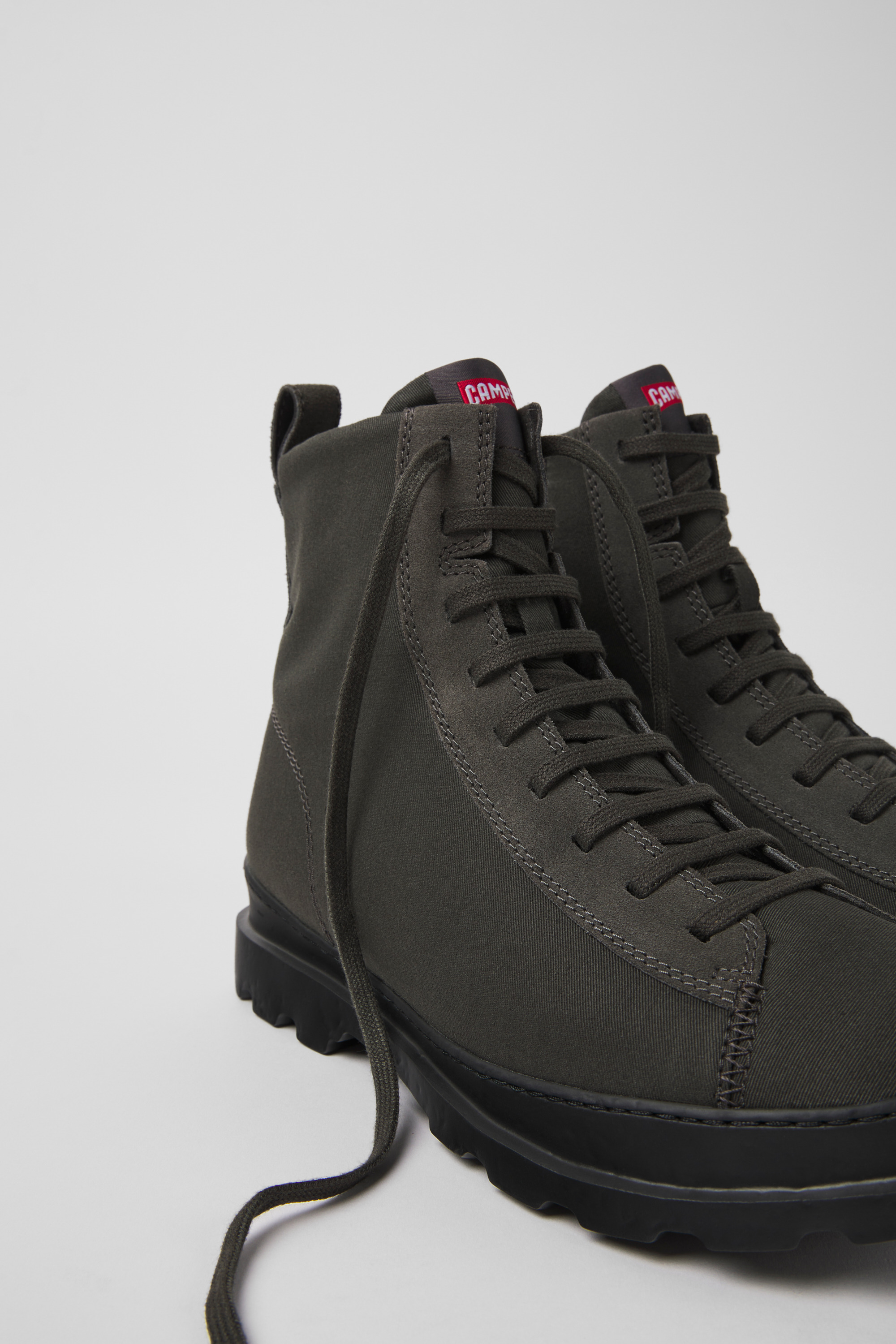 Brutus - Graues Textil und Nubuck Stiefeletten für Herren