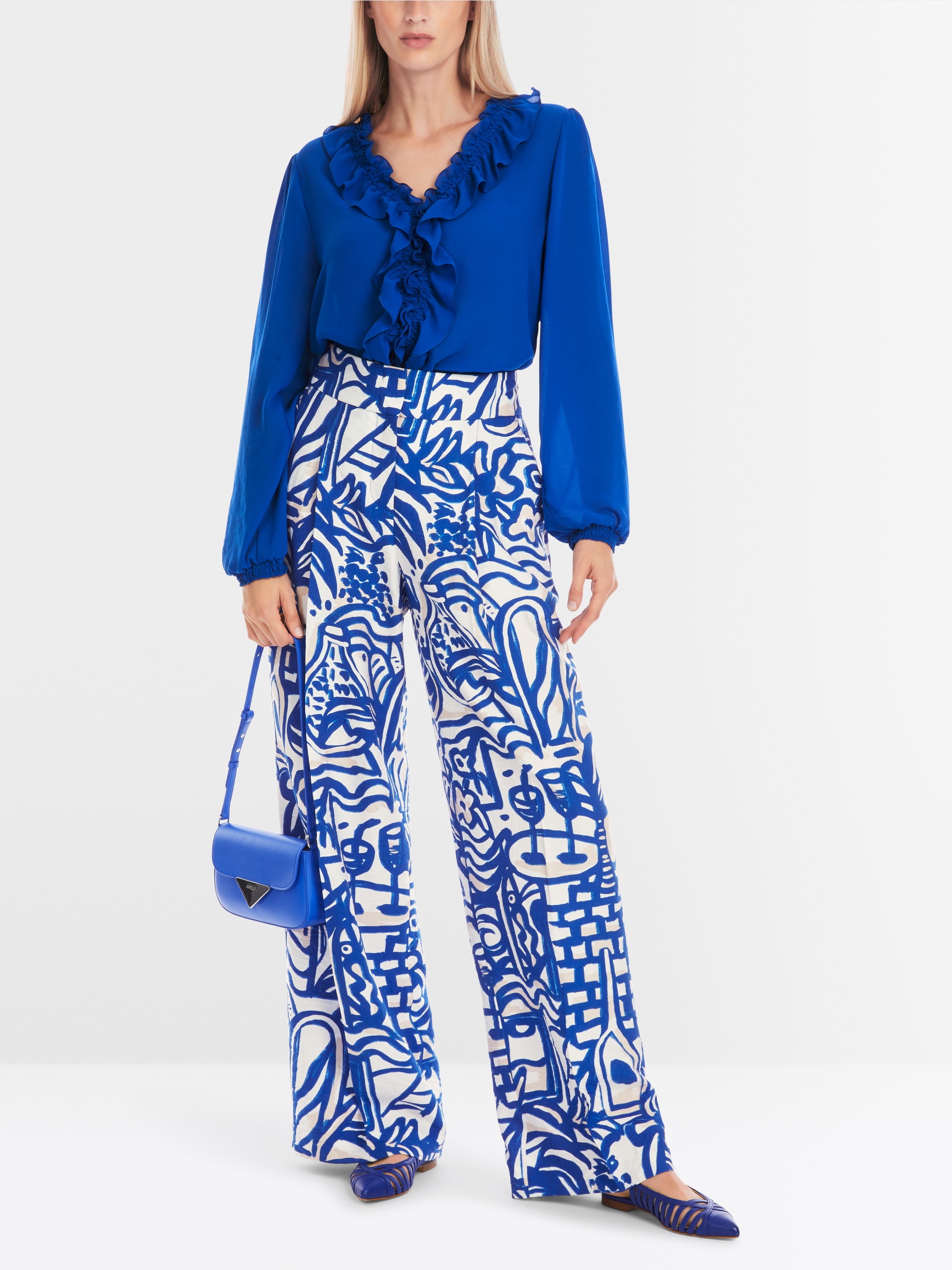 Marc-Cain Rethink Together Rüschenbluse