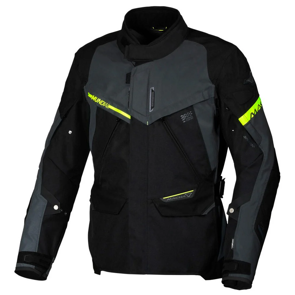 CHAQUETA 4 ESTACIONEN MACNA MUNDIAL EYE NIGHT LADY - NEGRO / GRIS / AMARILLO