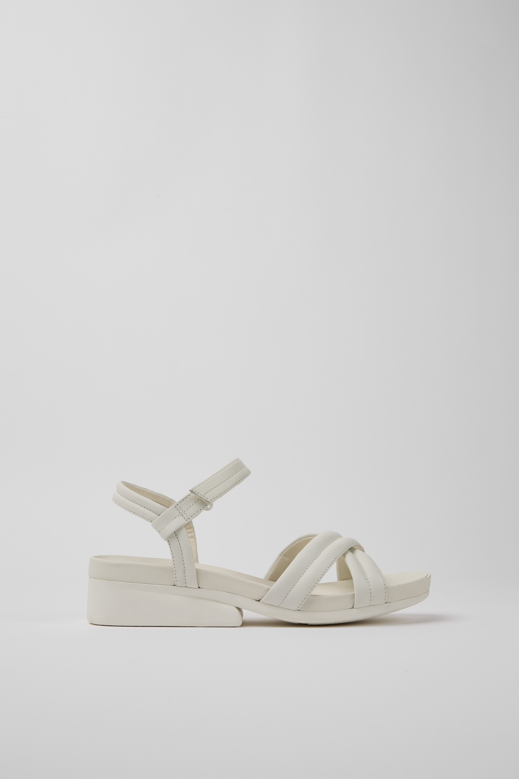Minikaah - Weiße Leder Sandalen für Damen
