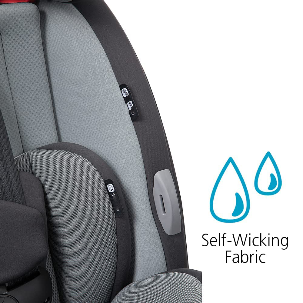 Safety 1st Grow and Go All-in-One Cabrio-Autositz, rückwärtsgerichtet 5–40 Pfund, vorwärtsgerichtet 22–65 Pfund und Gurtpositionierungsverstärker 40–100 Pfund, Carbon Wave