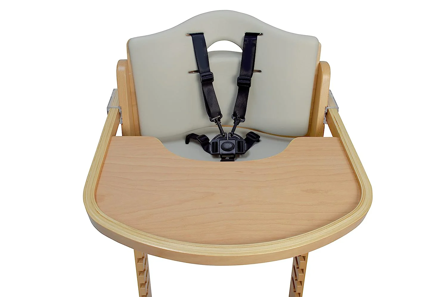 Hochstühle aus Holz für Babys und Kleinkinder. 3-in-1 verstellbarer Hochstuhl mit abnehmbarem Tablett, leicht zu reinigen, tragbar. 6 Months up to 250 Lb. Kissen aus Naturholz/Olivenholz