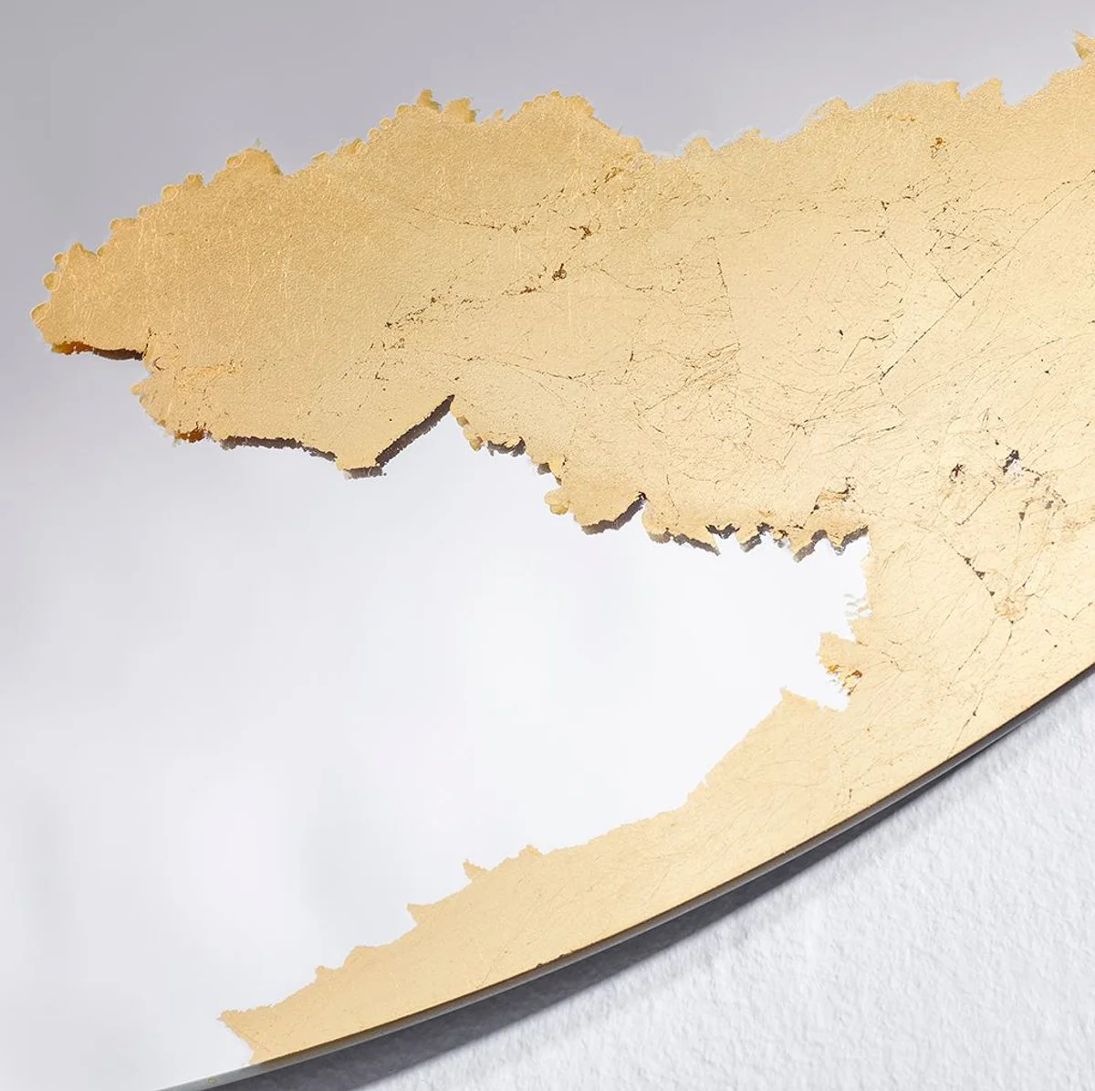 Luxury wall mirror gold Ø 70 cm - round living room mirror - bedroom mirror - cloakroom mirror - luxury furniture - luxury interior - luxury quality