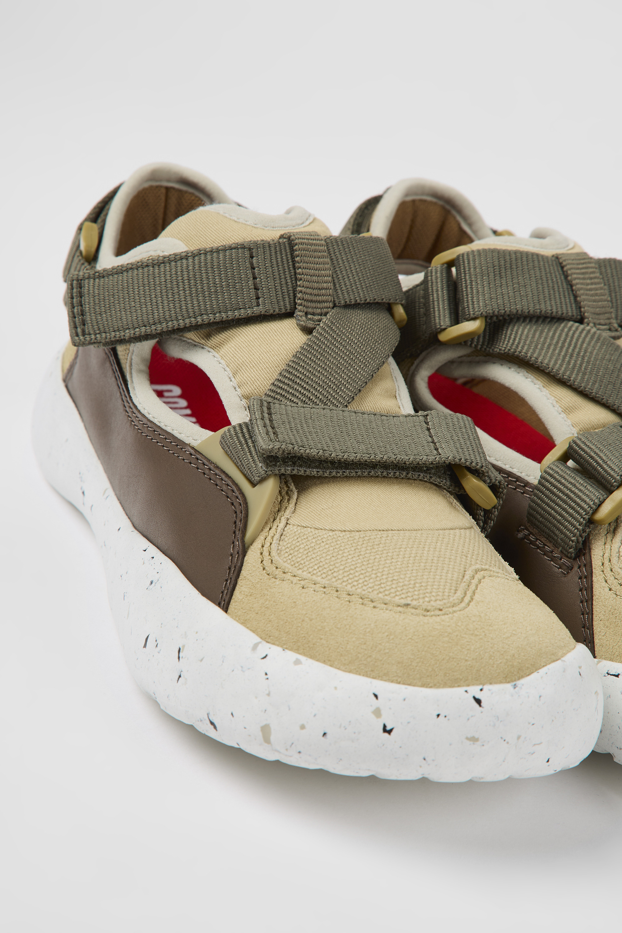 Peu Stadium - Mehrfarbiges Leder und Textil halboffene Sneaker für Frauen