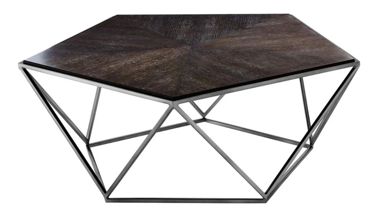 Coffee table / living room table 94 x 94 x H. 38 cm - luxury furniture