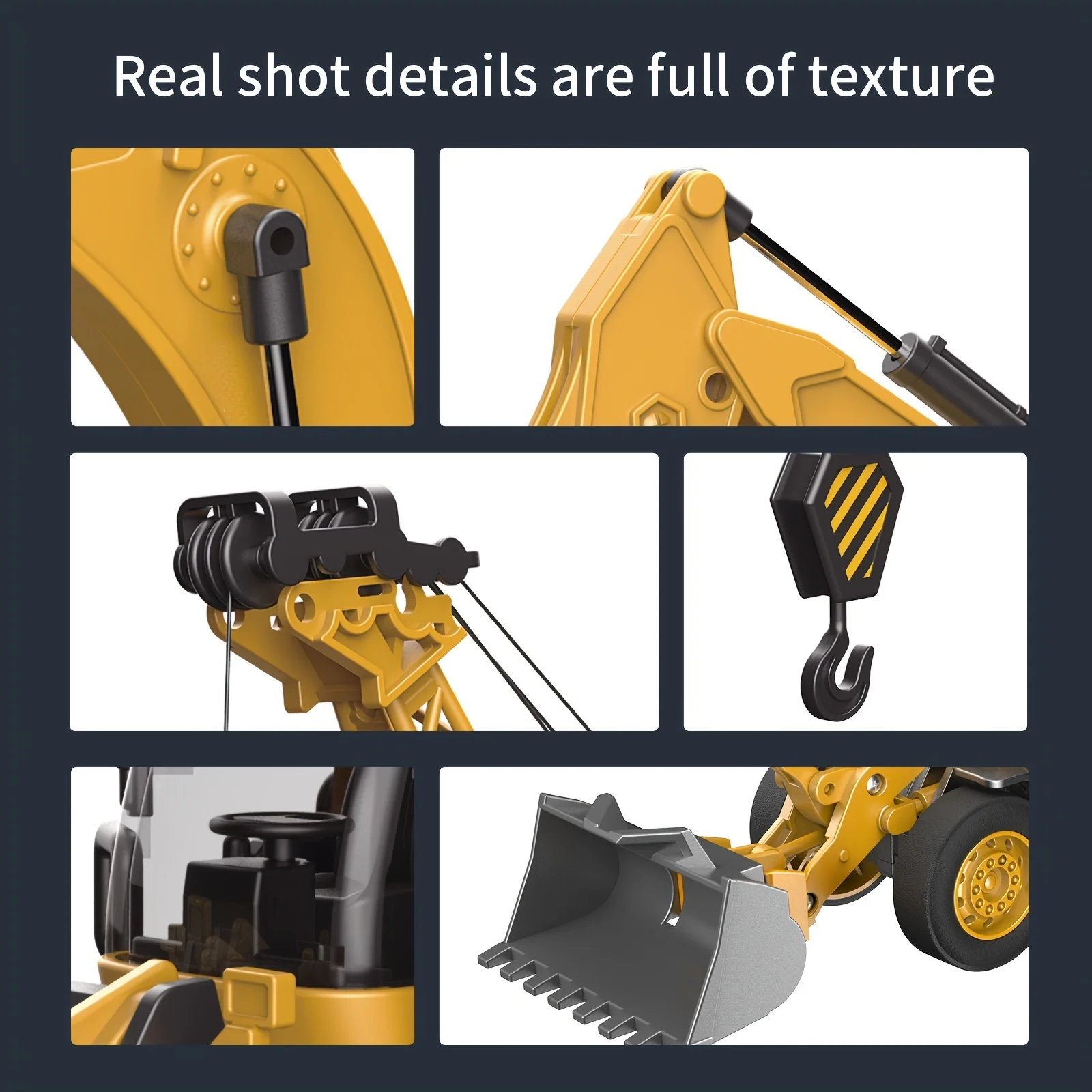 Aufregendes Baggerset aus Legierung für Kinder: Spaß beim Graben, Mischen und Entladen!