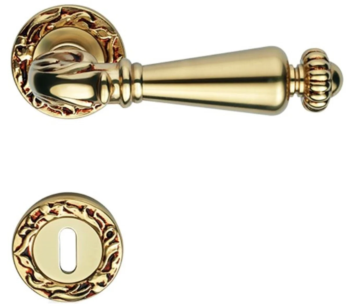 Baroque door handle set French gold 14.2 x H. 5.3 cm - Baroque furniture