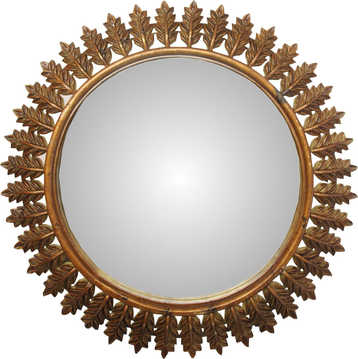 Baroque wall mirror round antique gold diameter 93 cm - antique look