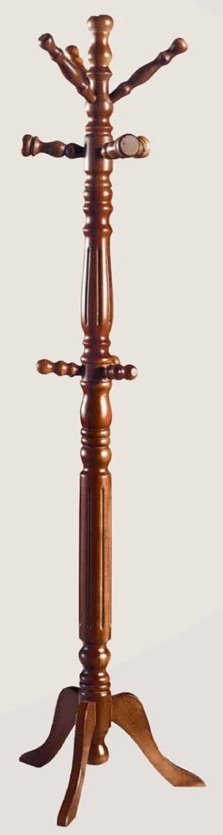 Luxury coat rack brown Ø 43 x H. 173 cm - Solid wood clothes rack - Cloakroom furniture - Hotel furniture - Luxury collection - Made in Italy