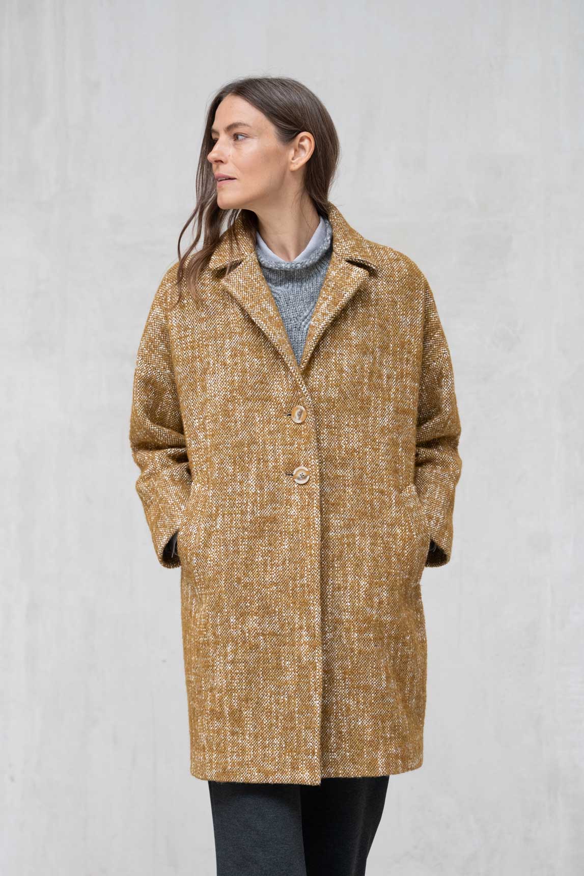 Rivera-Spanien-Monza-Senf-Heide-Mantel