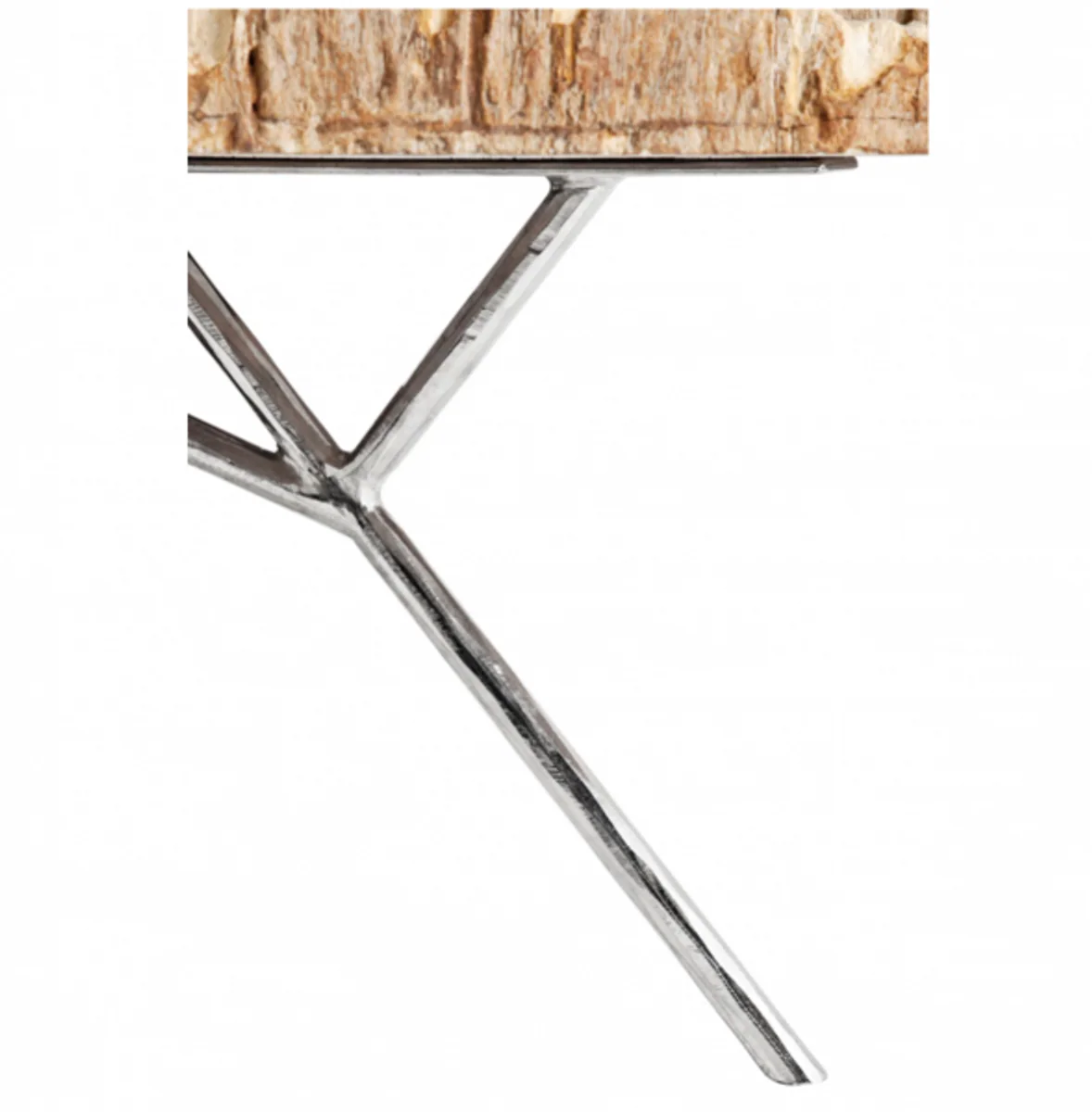 Luxury Art Deco Designer Coffee Table in Petrified Wood - Living Room Salon Table - Limited Edition