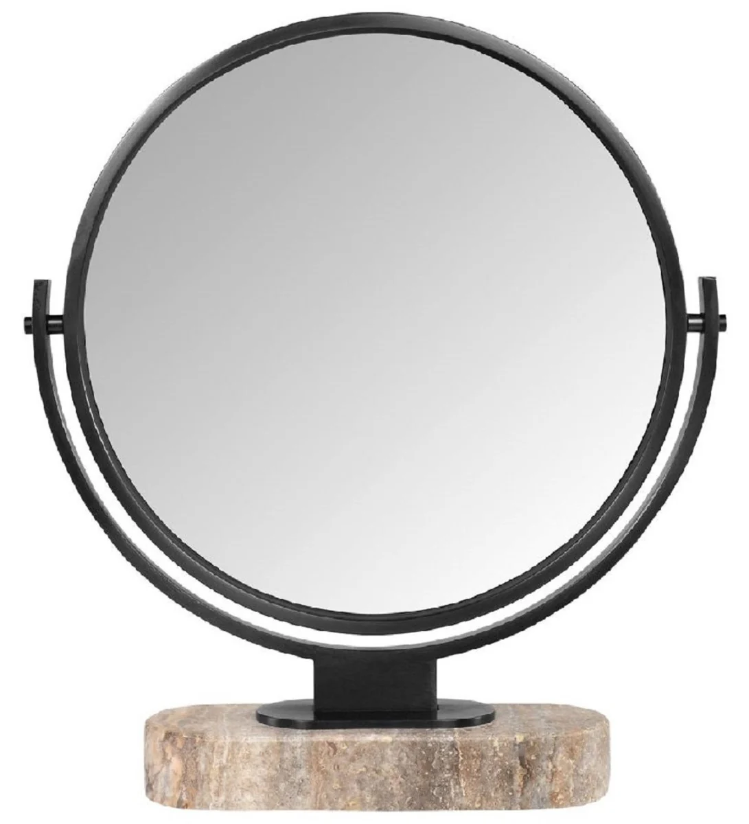 Luxury make-up mirror black / gray H. 51 cm - dressing table mirror