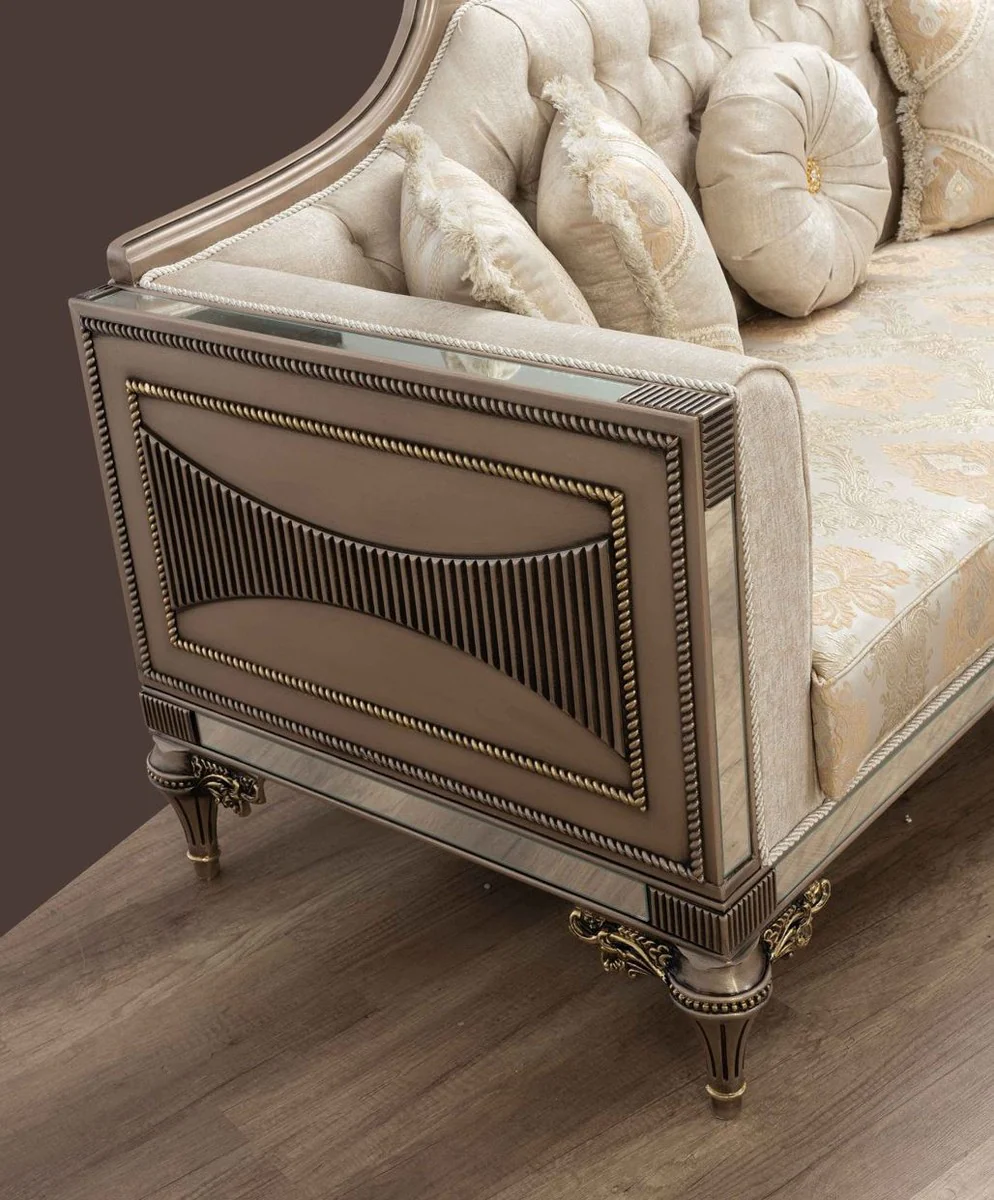 Luxury Baroque Sofa - Handmade Living Room Sofa in Baroque Style - Baroque Living Room & Hotel Furniture - Noble & Magnificent